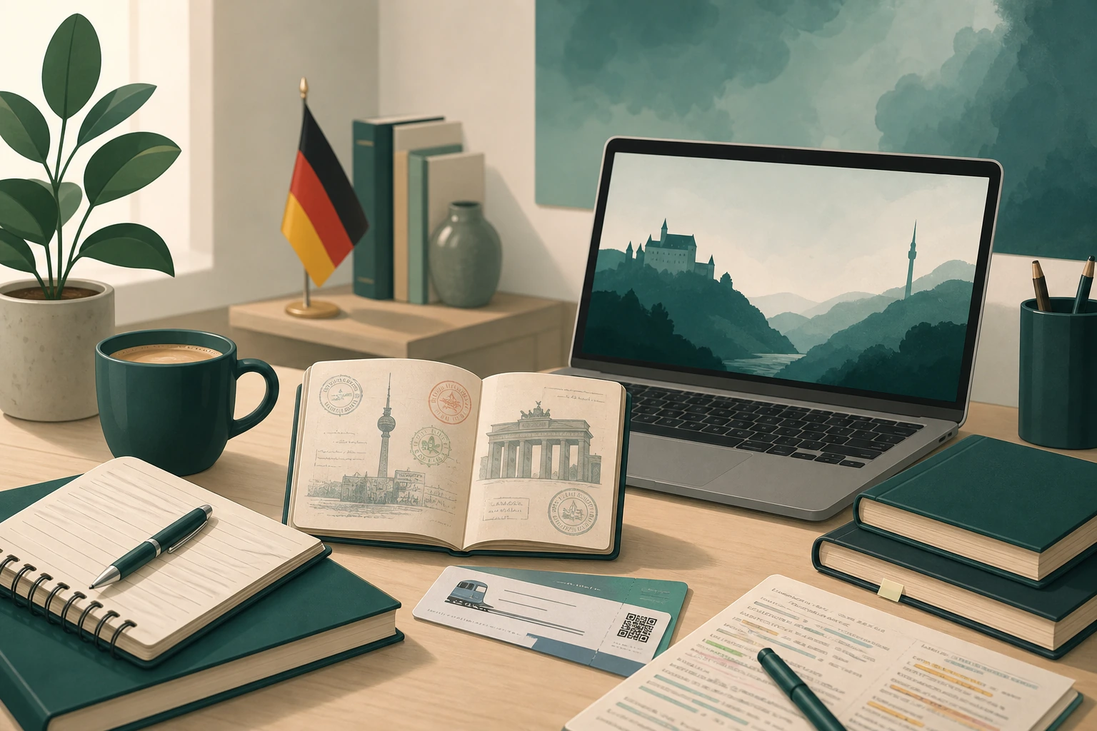 Editorial illustration about Samuel's journey